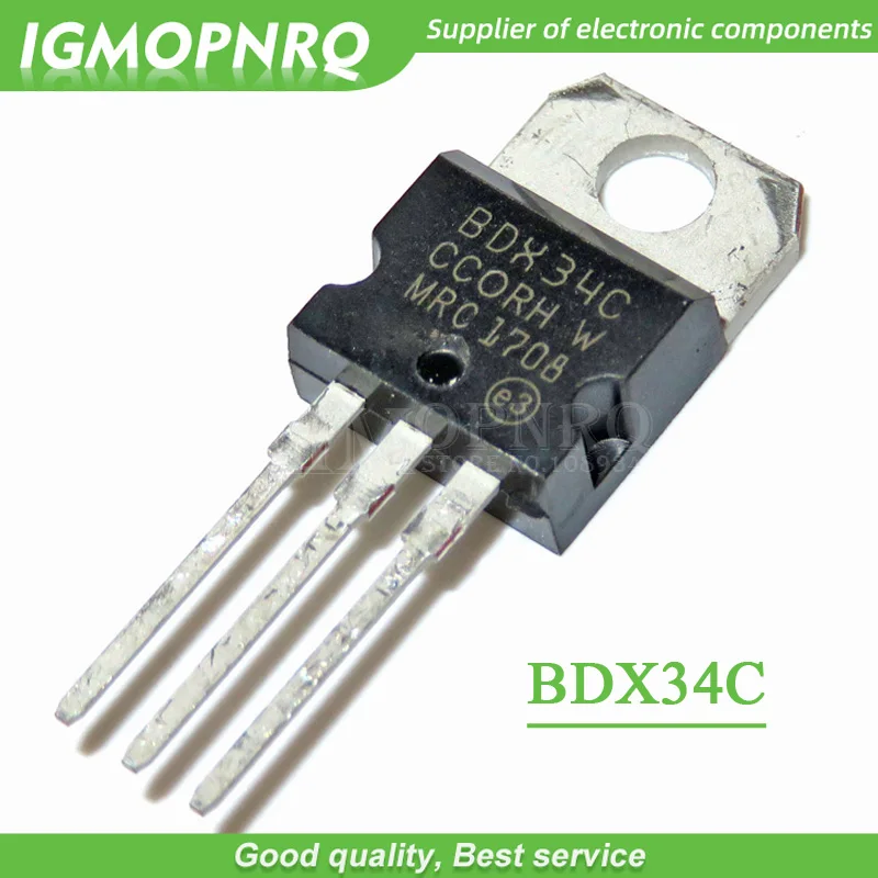 10pcs BDX34C TO-220 BDX34 TO220 Complementary Darlington Transistors