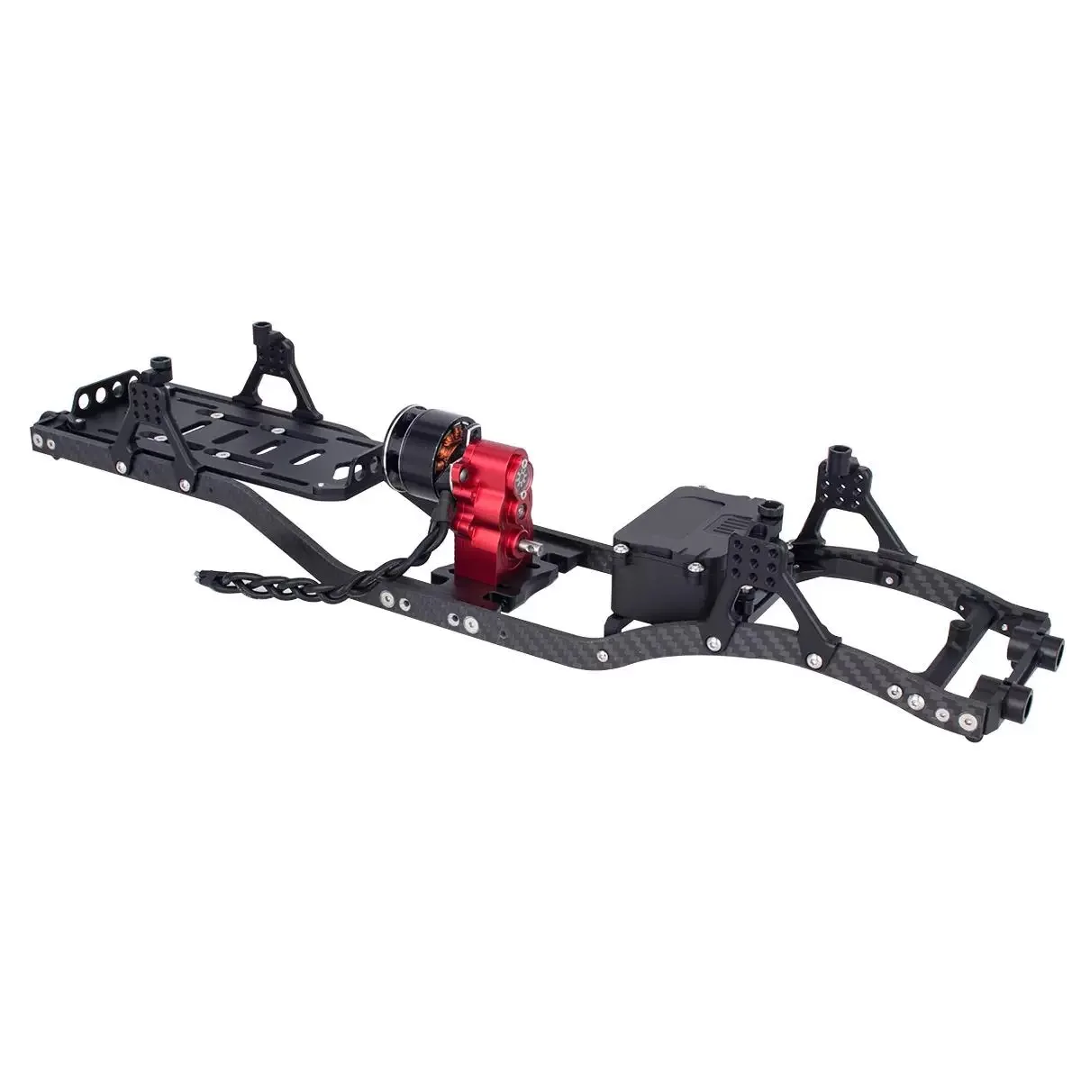 ชุดเกียร์โลหะ CNC แนวตั้ง ขนาดกลาง พร้อมสเก็ตบอร์ด สำหรับรถบังคับวิทยุ 1/10 Traxxas TRX4 SCX10 4WD LCG RC Crawler อะไหล่อัพเกรด