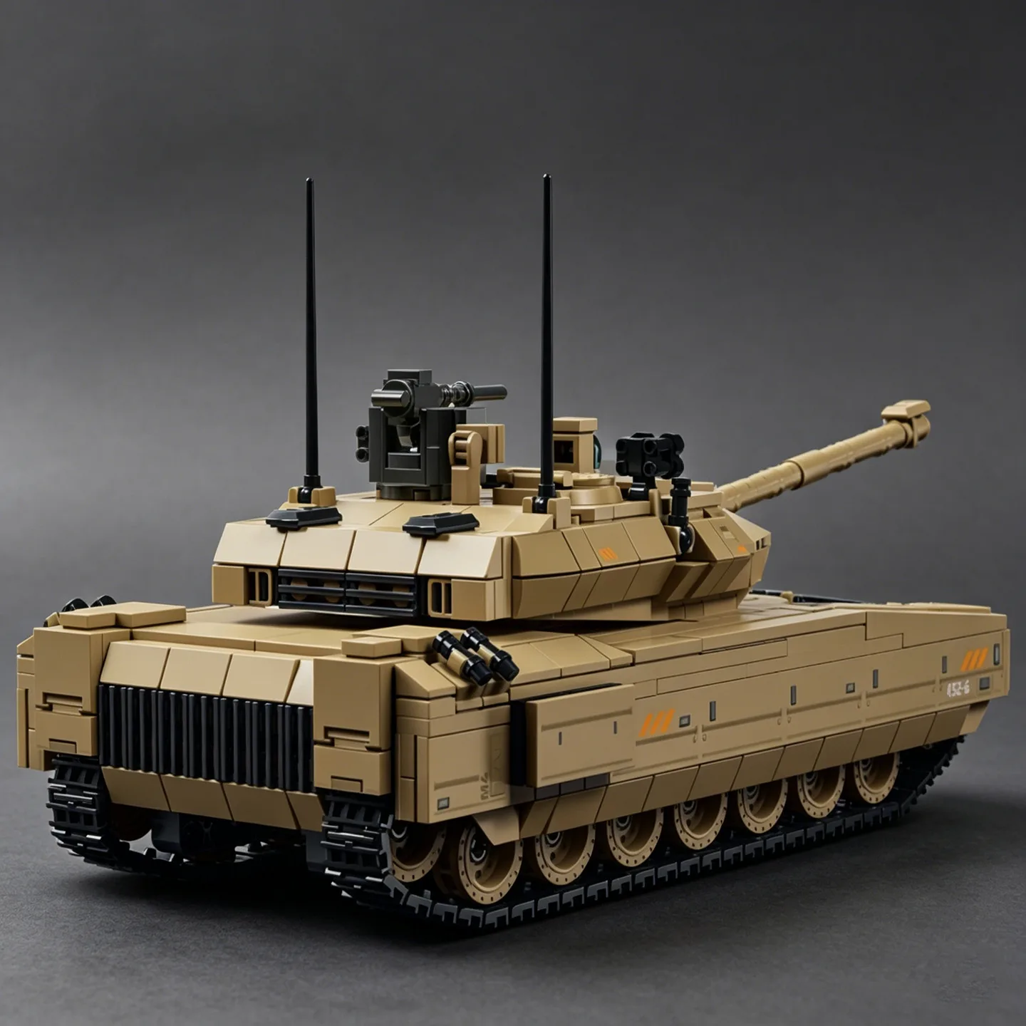2026 NEW M1A4 Abrams Main Battle Tank Assembly Model Building Blocks - American Tracked Armored Vehicle Educational Toy