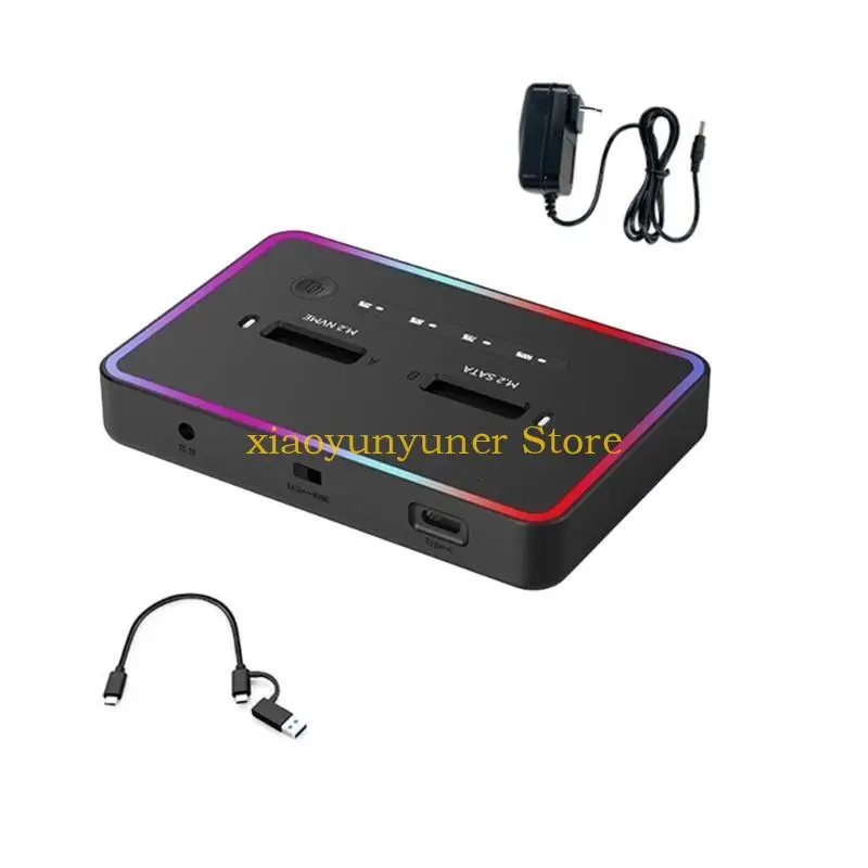 

P9JB NVMe Clone Docking Stations USB C to NVME Clone Duplicators Hard Drive Enclosure