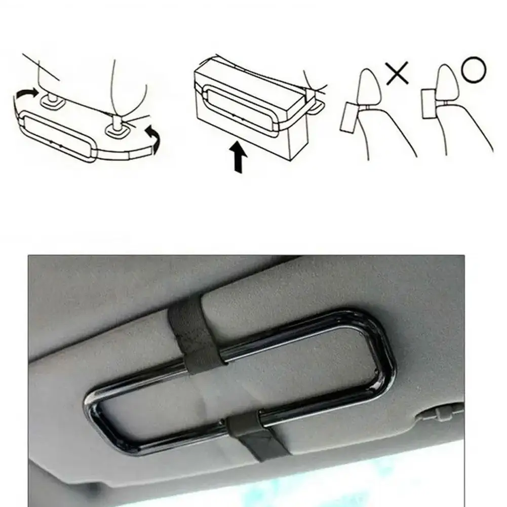 Car Sun Visor Tissue Holder Car Interior Hanging Tissue Tissue NEW Holder Holder 2024 Box Car D3B6