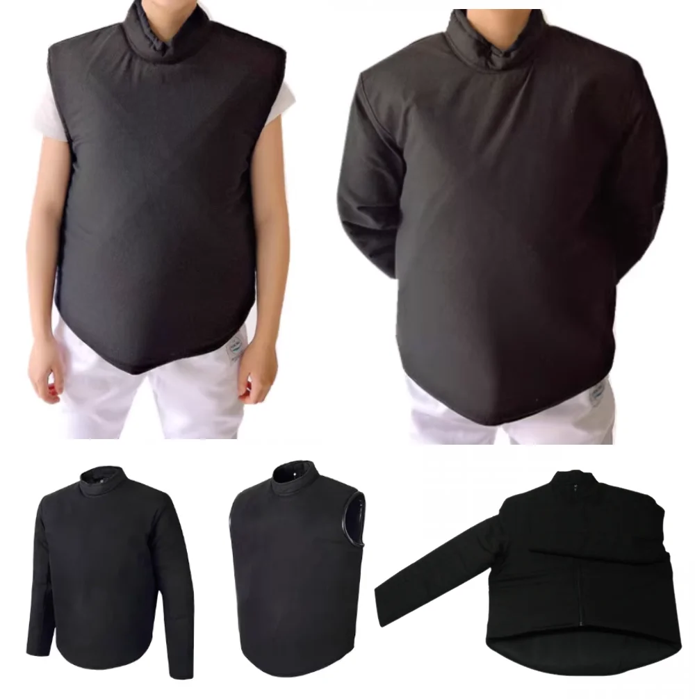 new-fencing-master-jacket-padded-fencing-sport-coaching-vest-canvas-long-sleeve-jacket-fencing-training-gear