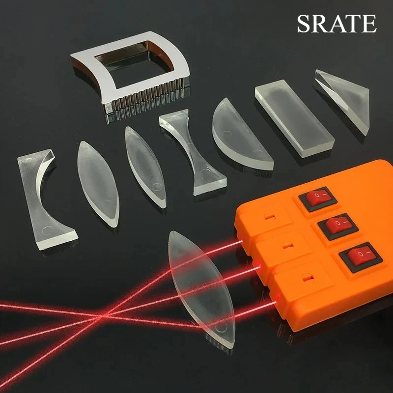 

Geometric Optics Experiment Set Optical Kit Convex Concave Lens Light Refract Reflect Physics Teaching Kid Science Gift Tools