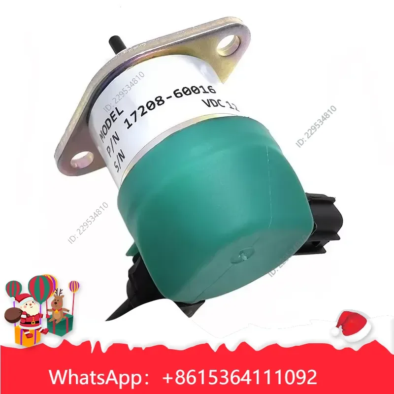 1pc for 56 Engine Flameout Switch Oil Cut Off Valve Solenoid Electronic Valve Excavator Compatible For Model，practical use