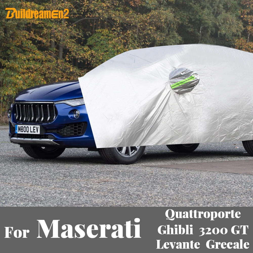 

Car Cover Anti UV Sun Snow Rain Wind Protection Auto Cover For Maserati Quattroporte Ghibli Levante Grecale 3200 GT