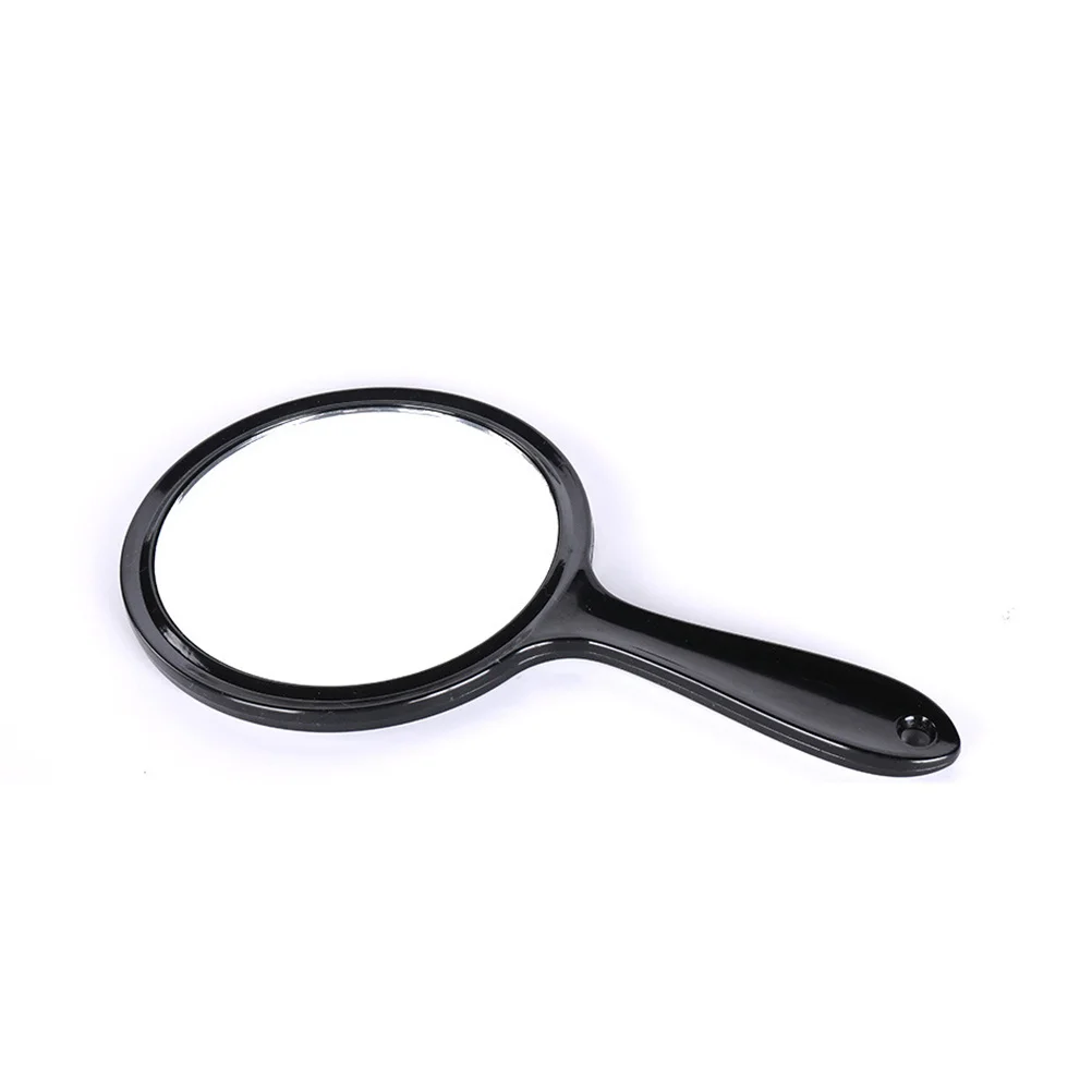 

2Pcs Double Sided Handheld Mirror for Girls Premium Round Makeup Mirror with Comfortable Handle Simple Design for Home Dorm