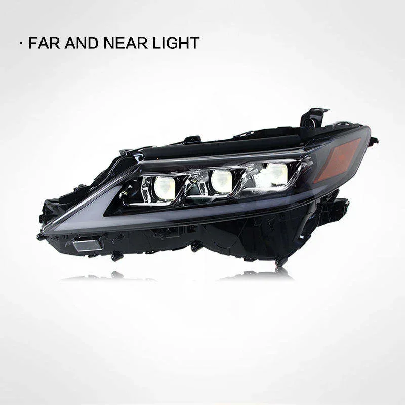 Suitable for 18-22 Eighth Generation Camry Headlights, LED Daytime Running Lights, Flowing Turn Signals