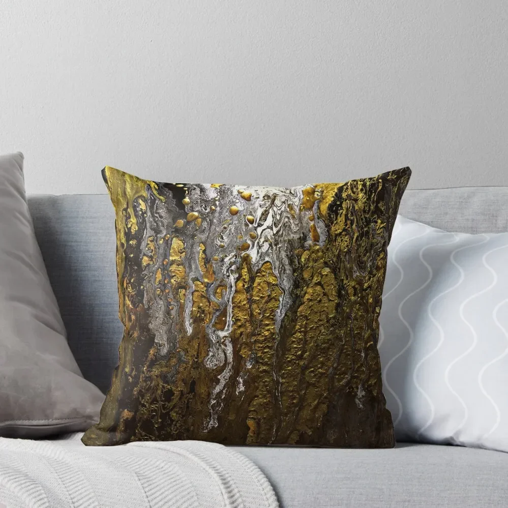 GOLD AND SILVER MINE Throw Pillow Sofa Cover Sofa Cushion Plaid Sofa Marble Cushion Cover pillow