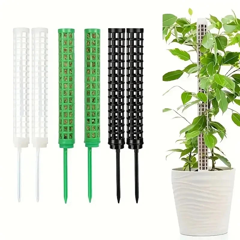 Kunststoff-Moosstangen, Pflanzenstützen für Zimmerpflanzen, Moosstangen für Monstera-Pflanzen und Wasser-Moosstangen-Stützen