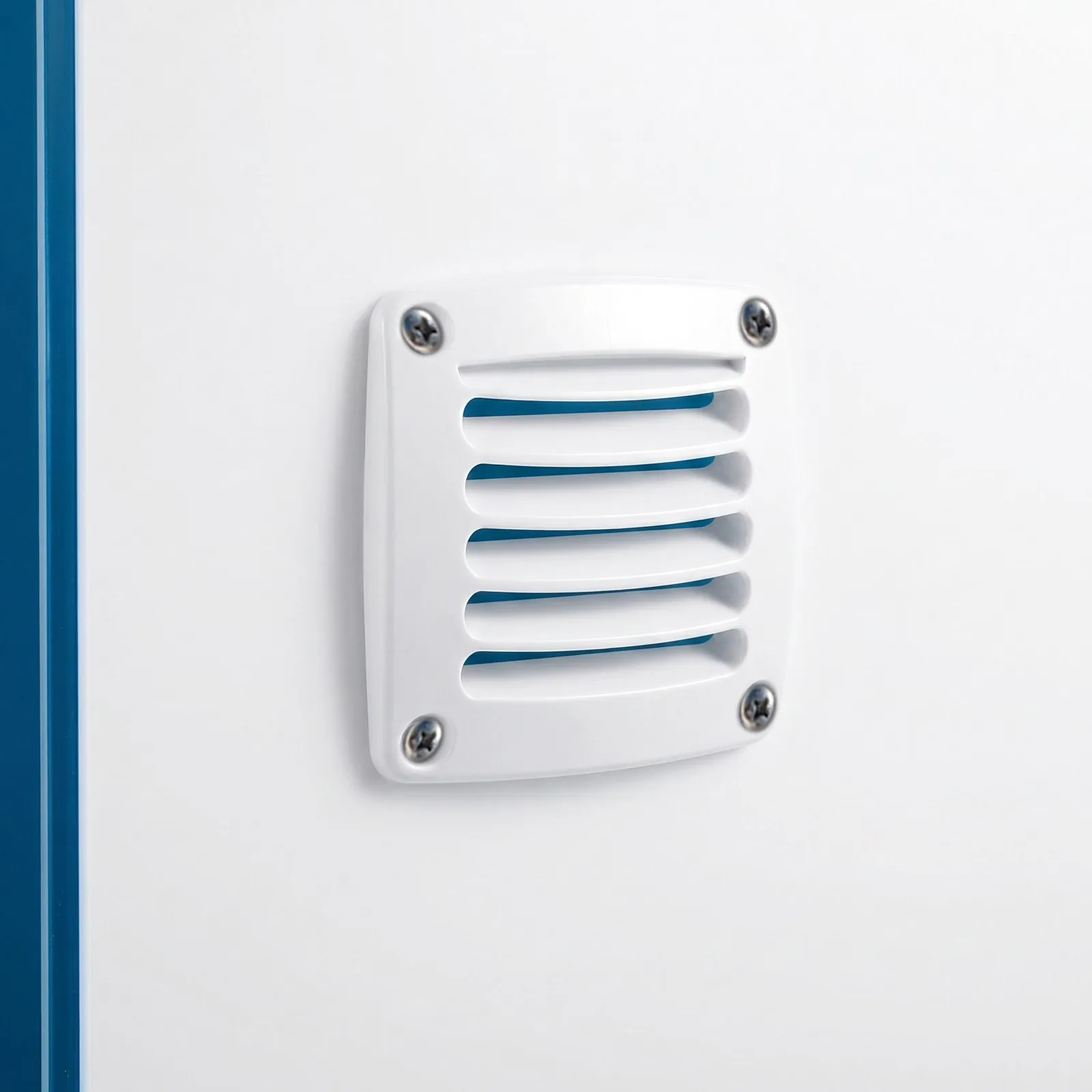 Marine Boat Vent Louvered Flush Plastic Thru Vent Compact Flush Mount Marine Hull Grill Cover Replacement for Yacht Boats Rvs
