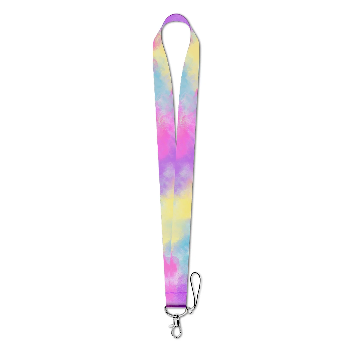 Colorful Nebula Neck Strap Keychain Lanyard Credit Card Holders Keycord Key Holder DIY Hanging Rope Cell Phone Accessories