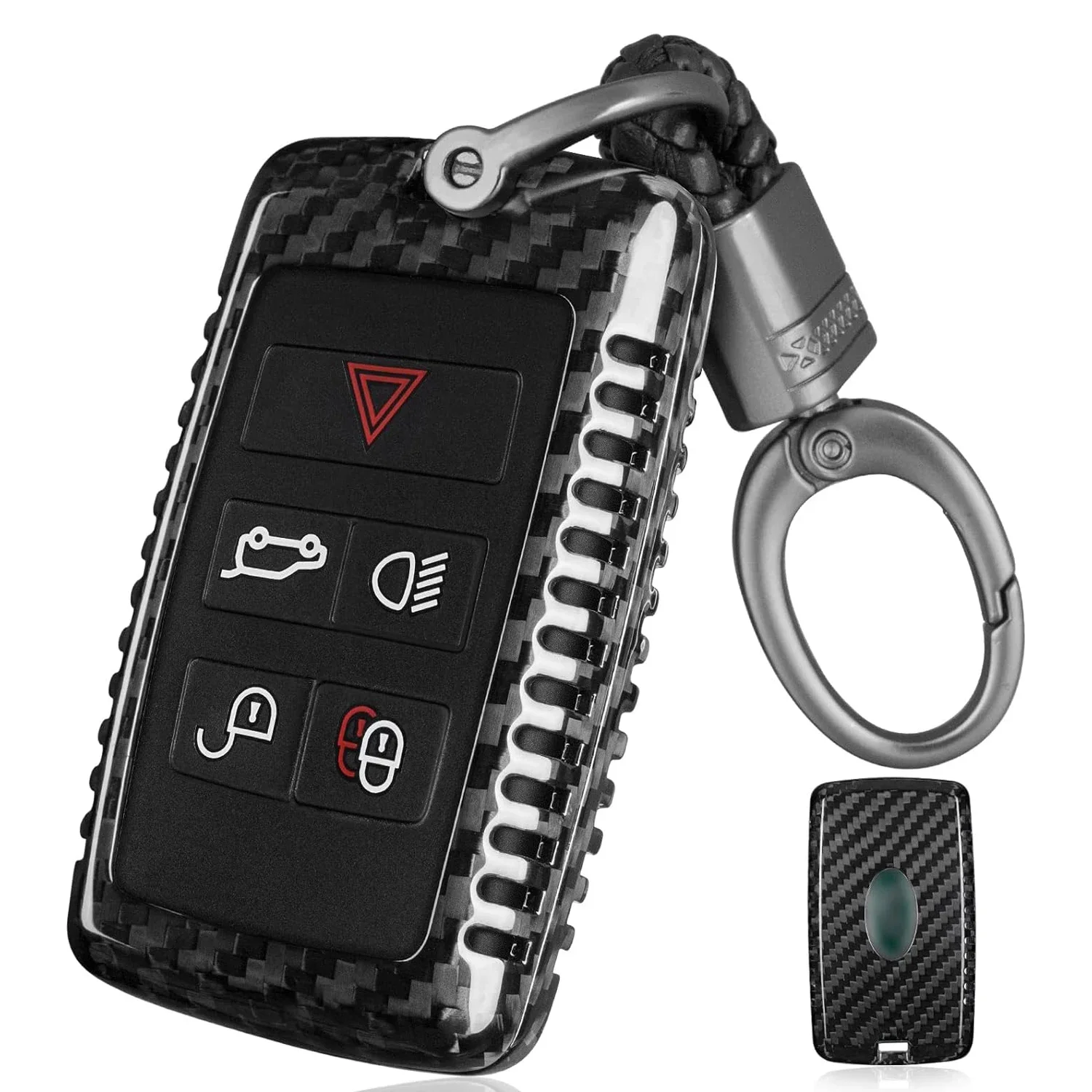 

Key Cover For Land Rover,Carbon Fiber Key Protector Case For Range Rover Defender 110S Dsicovery Vogue Sport Dsicovery HSE Velar