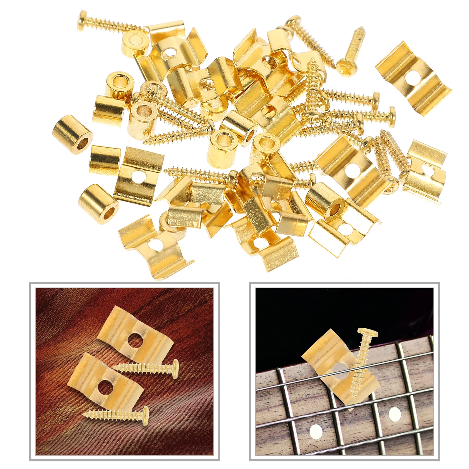 

10Set Guitar String Retainer Bars for Electric Guitar and Bass Headstock String Retainer Small Lightweight Easy Install Long