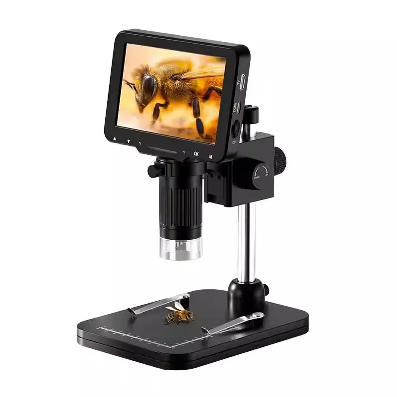 

HDMI ultra high definition 5 inch IPS screen 1000 times electronic digital magnification microscope industrial maintenance mobi