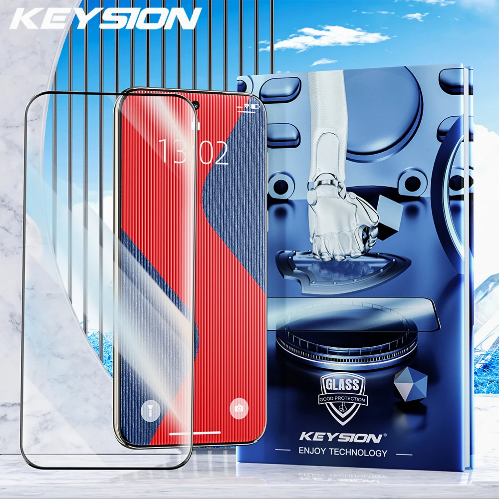 

KEYSION Tempered Glass Full Cover for Samsung A57 5G A37 Full Glue HD Phone Screen Protective Glass Film for Galaxy A37 A57 5G
