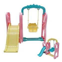 1 Set Doll Accessories Slide Amusement Park for Kelly Doll 1/12 Size Doll Furniture Kindergarten Slide Swing Play House DIY Toy