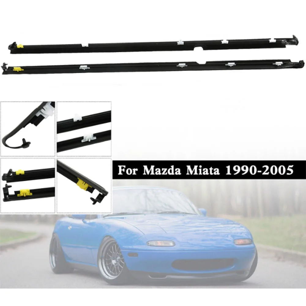 

For MAZDA Miata MX5 1990-2005 NA01-58-810F NA01-59-810F Car Weatherstrip Window Moulding Trim Seal Belt Exterior Accessories