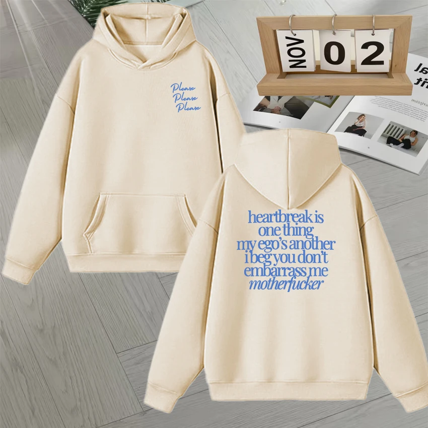 Por favor, por favor, sabrina moda outono inverno moletom roupas esportivas das mulheres dos homens com capuz manga longa casual velo solto unisex