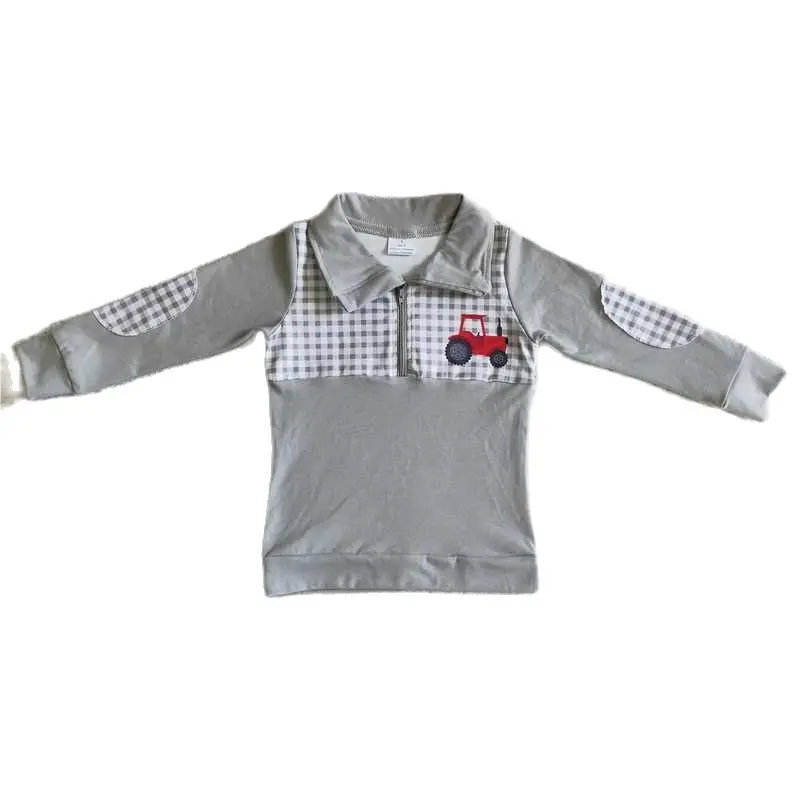 

Boys Red Trolley Zipper Long Sleeve Top