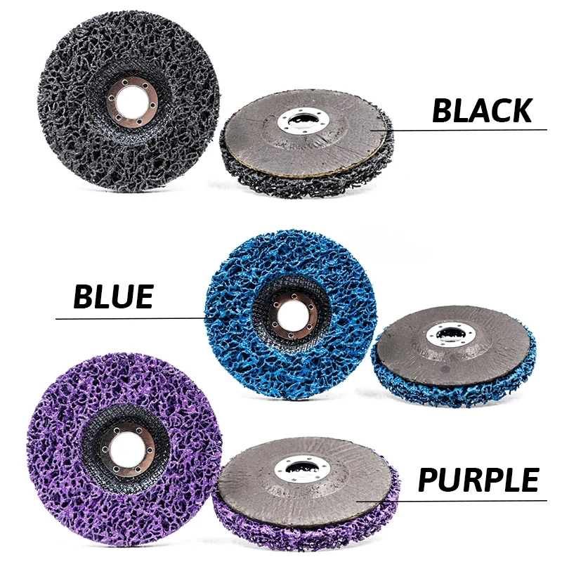 New Poly Strip Disc Abrasive Wheel Paint Rust Remover Clean Grinding Wheel 100/115/125mm Angle Grinder Coral Disc Polishing Disc