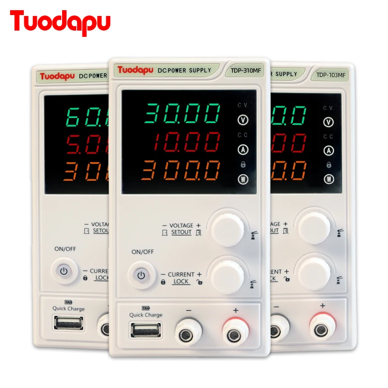 Imagem -03 - Tuodapu Ajustável dc Fonte de Alimentação 100v 3a Laboratório Bancada Interruptor Regulador de Alimentação 220v 110v
