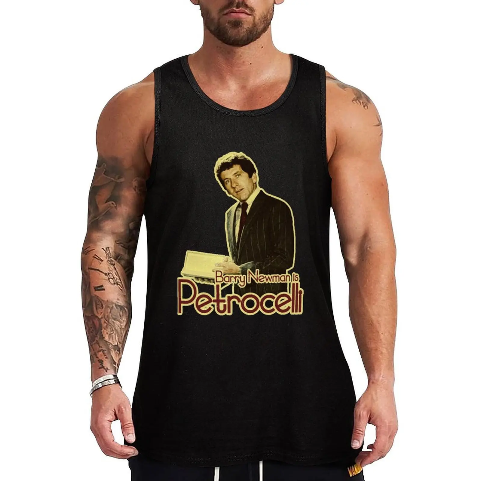 

Petrocelli [Vintage Distressed] Essential Tank Top Basic Cotton Blend Tank Top Casual Sleeveless Shirt