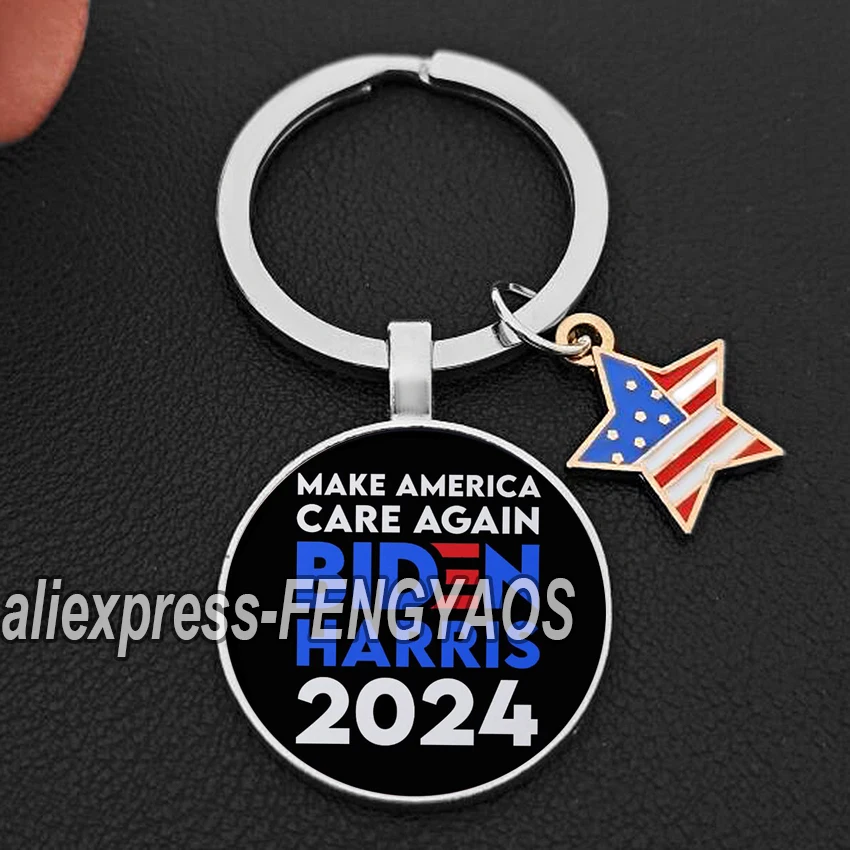 2024 Biden Keychains Flag Keychain Save America Again Key Chains Creative Gifts for US Election