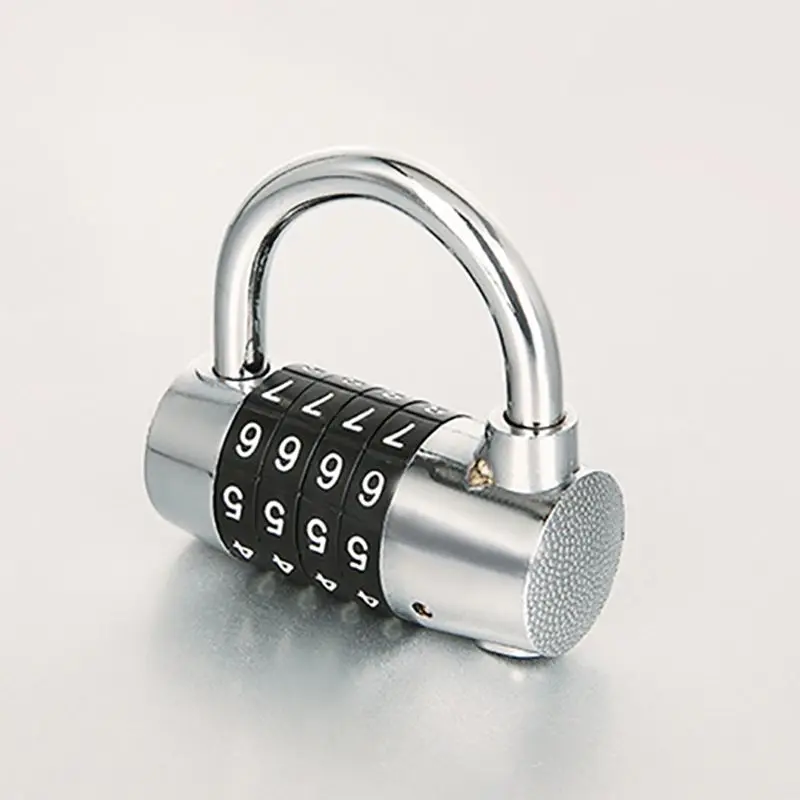 4 Digit Number Password Combination Colored Padlock Safety Code Lock Multi-functional Zinc Alloy Anti-theft Lock Security