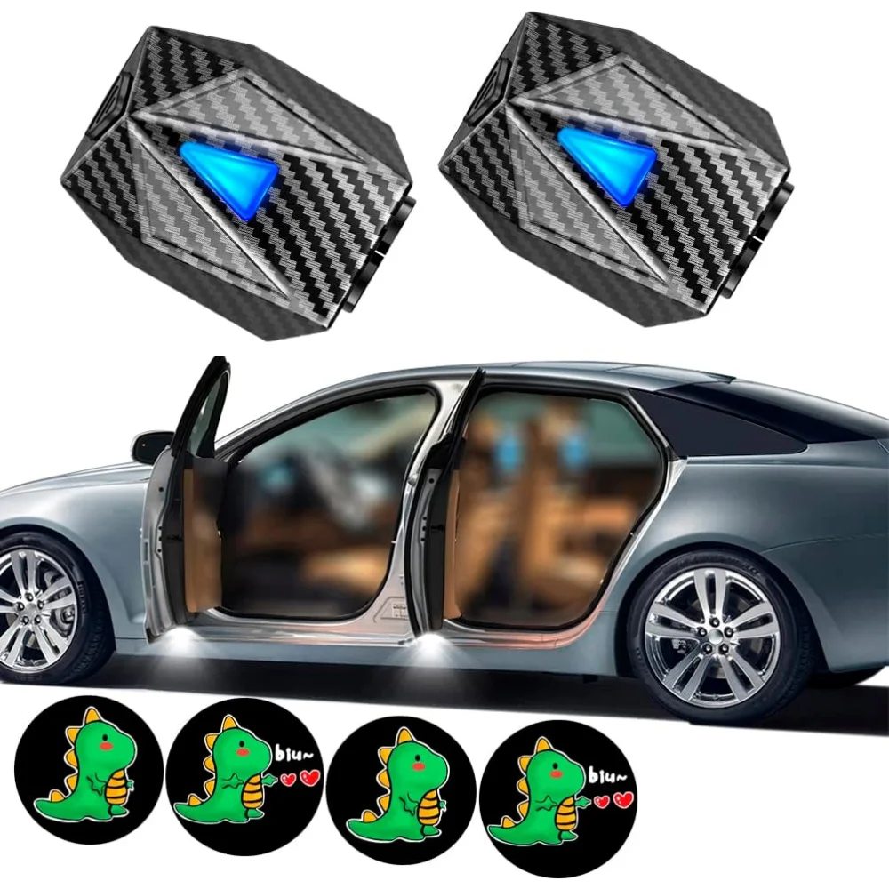 

Car Door Lights,Animated Dynamic Shoot out Love Heart LED Lights Projector Rechargeable,HD Car Welcome Light for Car at Night