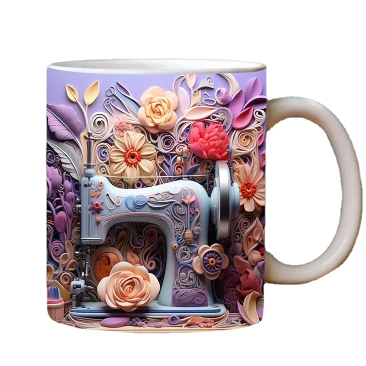 New 3D Sewing Painted Mug 3D Space Mug Home Decor Mugs Coffee Cups Room Decoration and Display B