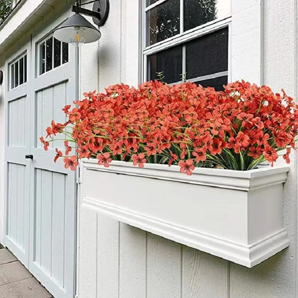 زهرة اصطناعية نبات البنفسجي العشب Hotsale الزفاف باقة الزفاف المزهريات المنزلية في الهواء الطلق حديقة قوس بونساي جو الحفلات ديكور #5