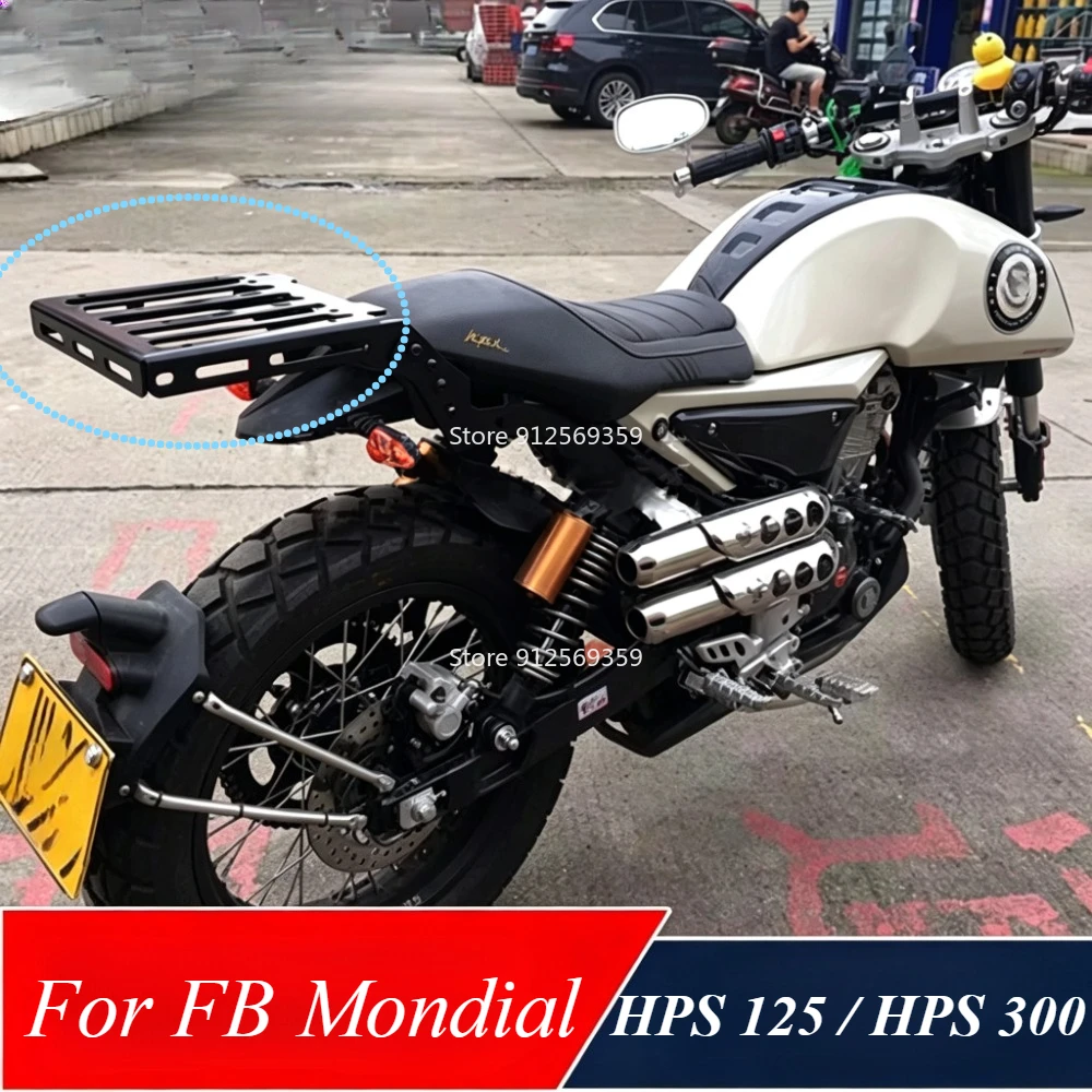Nuevo Soporte para Portaequipajes Trasero para FB Mondial HPS 125 / HPS 300, Estante de Carga para FB Mondial HPS 125 / 300