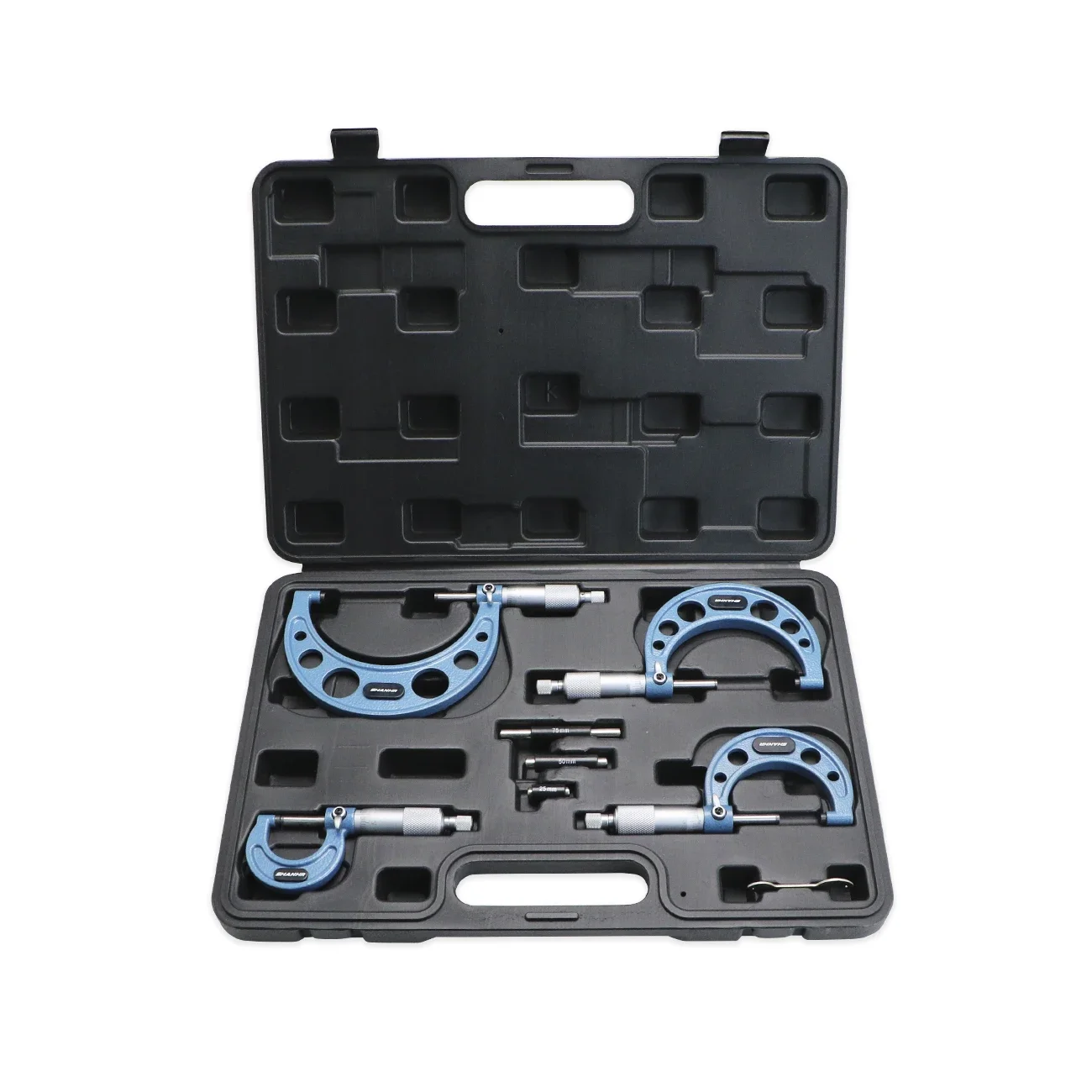 SHANHR 4pcs Outside Micrometer Set Machinist Tool 0-4