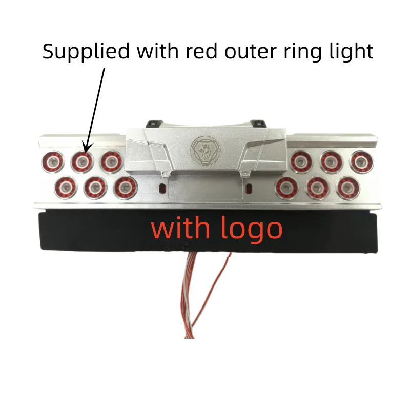 CNC LED Tail Light Rear Bumper Lamp for Tamiya 1/14 Truck RC Cars Scania King Stiholt Tamiya LESU Truck Upgrade Accessories