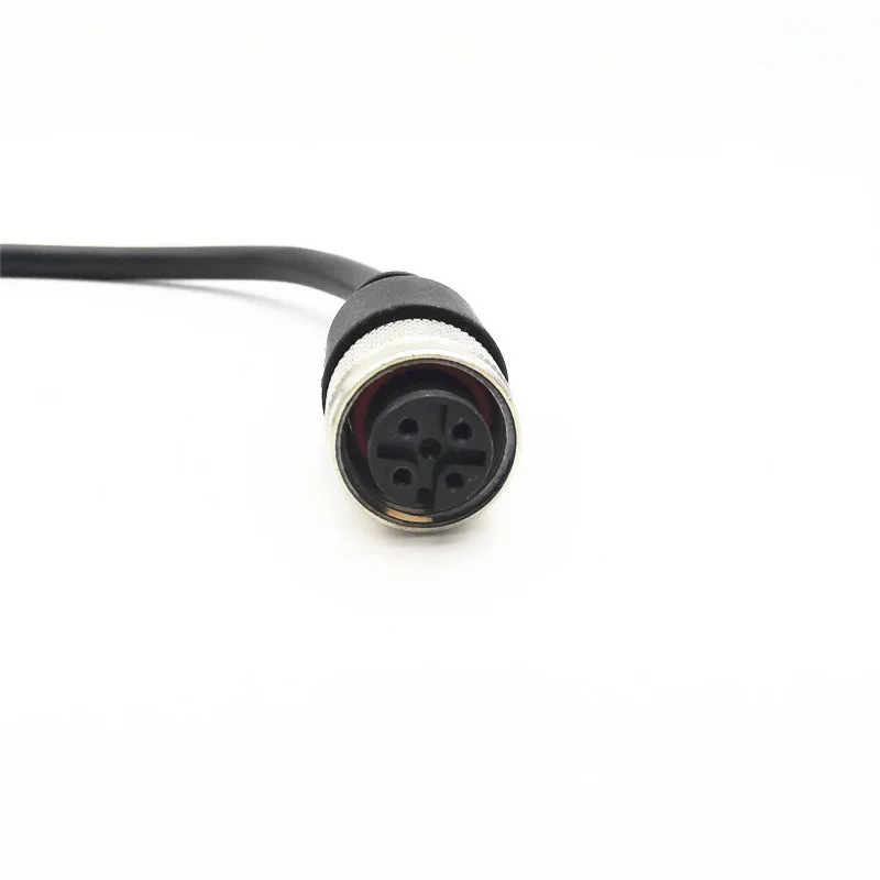 5PCS M12 4pin 5pin 8 pin  straight  Angle plug sensor connector female male linker with 2 meter cable