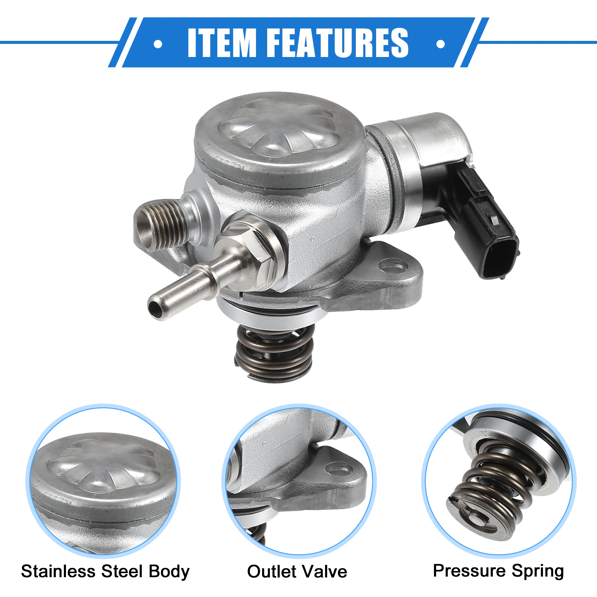 X substituição da bomba de combustível do veículo autohaux para nissan qashqai 2013-2018 tom de prata no.16630-7214r bombas de combustível de alta pressão automáticas