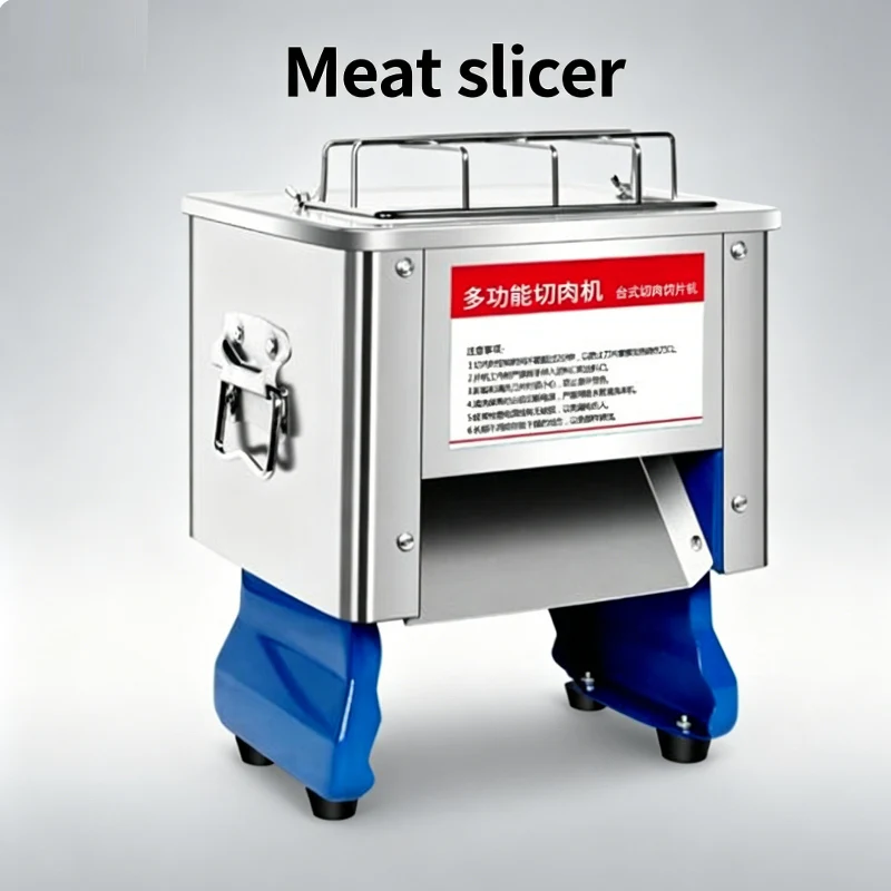 Electric Meat Slicer Commercial Automatic Meat Cutting Machine Meat Slice Dicing Machine Small Desktop
