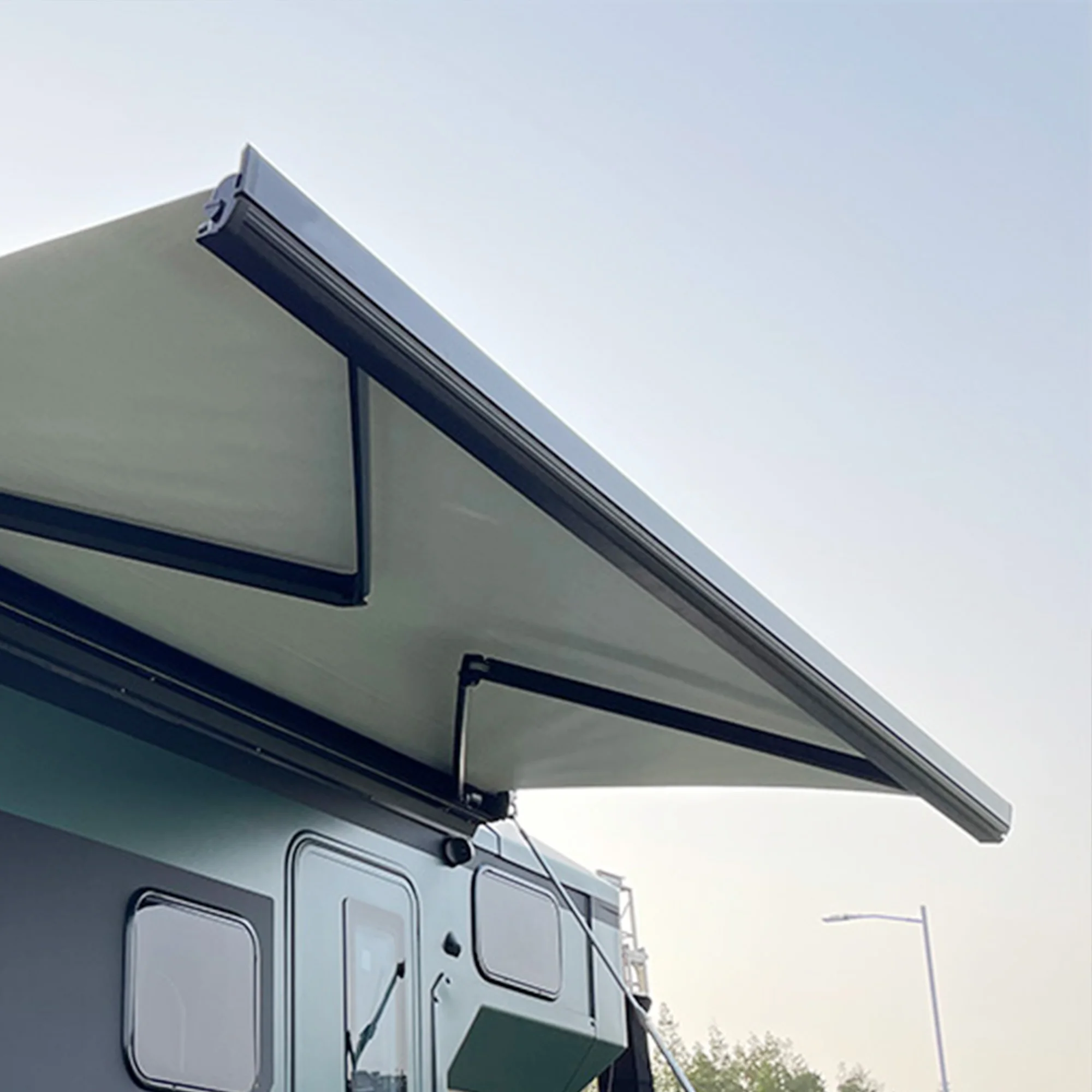 

Wareda Motorized Retractable Bus Electric Truck Camper Van Awning with Crank Camping caravan Rv Awning for Motorhome
