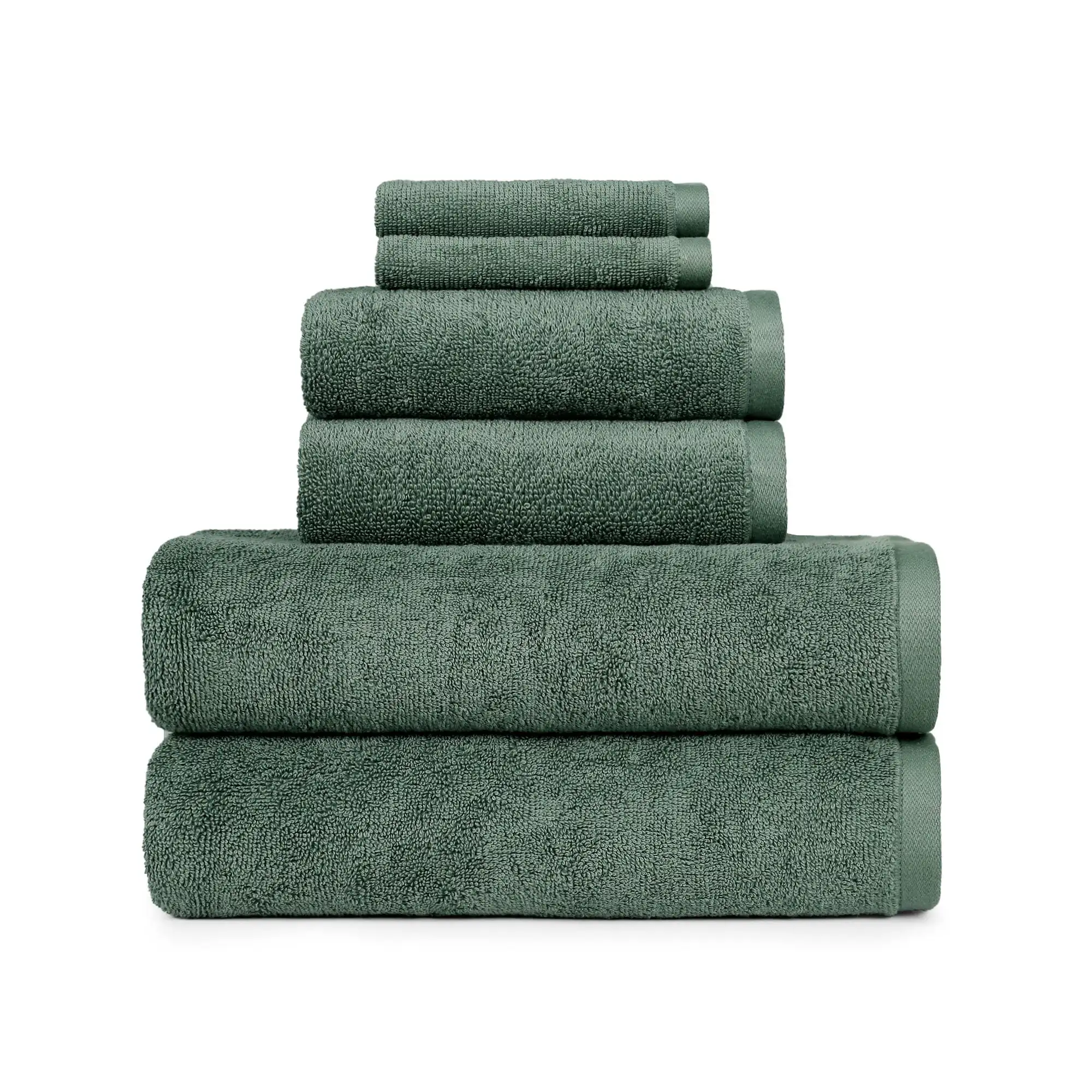 

PowerLoft AIRRICH®Набор полотенец из 6 предметов, зеленый пепельный