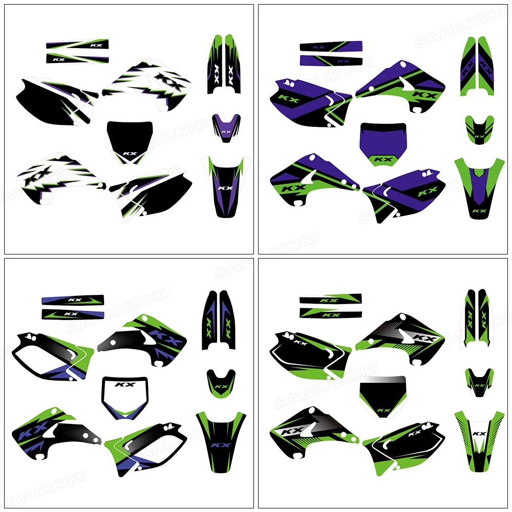 

Наклейки-декали с индивидуальным дизайном для мотоциклов, подходят для KAWASAKI KX125 KX250 KX 125 250 2003 2009 2010 2011 2012