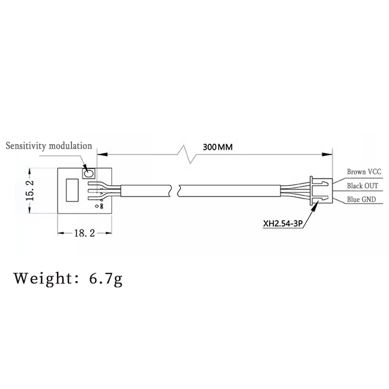 DC 5V Non-contact Liquid Level Sensor Module Capacitive Water level sensor switch detection module NPN output