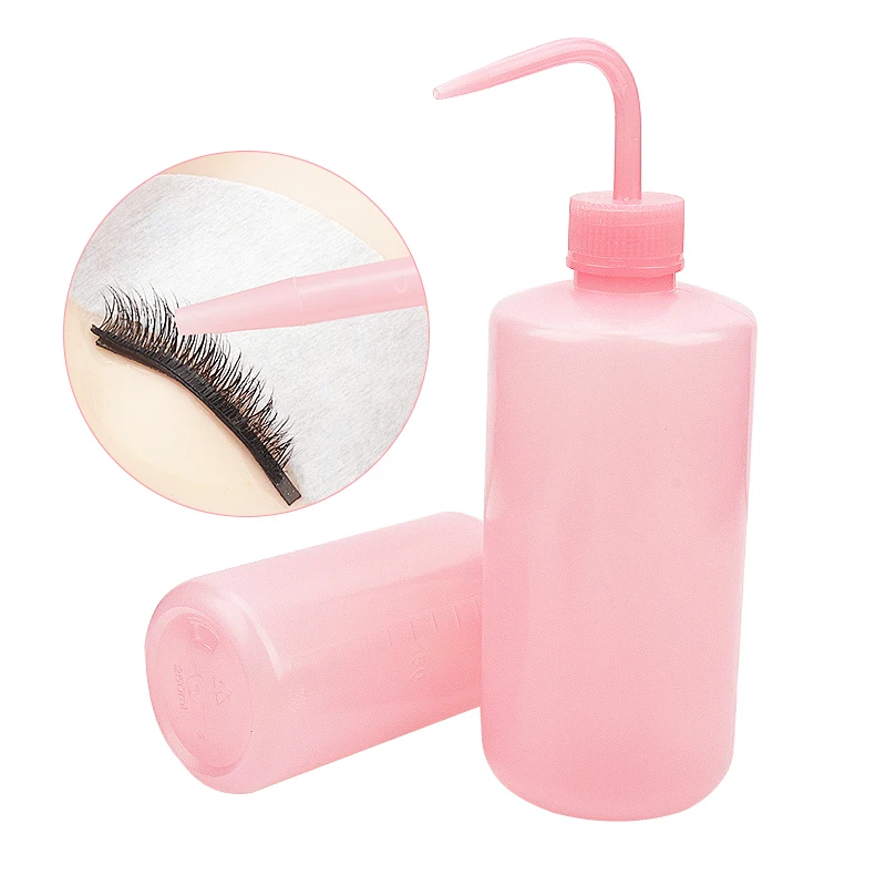 Eyelash Cleaning Washing Bottle Eyelash Extension Tool Elbow Narrow Mouth Long Tube Clean Eyebrow Skin Care Remover Bottle