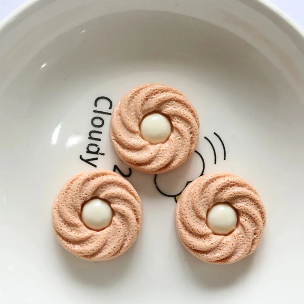 8 Stück Miniatur-Harz-Cabochons mit flacher Rückseite aus der Cookie-Serie für Haarnadeln, Scrapbooking, DIY, Heimdekoration, Bastelzubehör – Detail 12