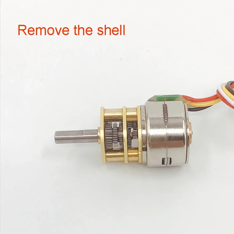 15MM Stepper Motor Gearbox DC5V 6V 40 Ohm 2-phase 4-wire Metal Gearbox High Torque Stepper Motor With Dust-proof Housing