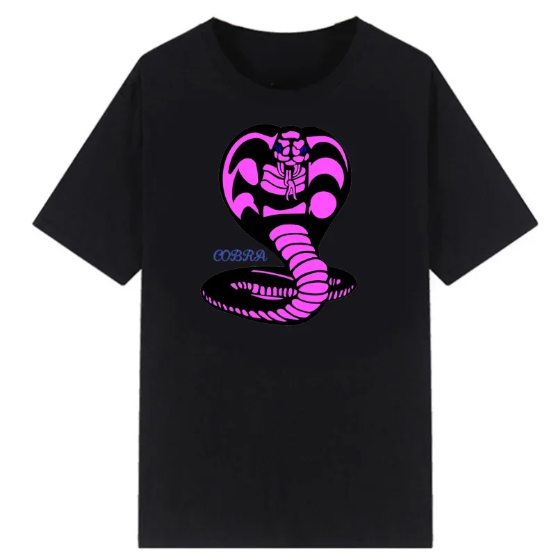 100% cotton Karate Kid Strike First Strike Hard No Mercy Masculinas Trendy Cobra Kai Men Tees The Karate Male graphic t shirts