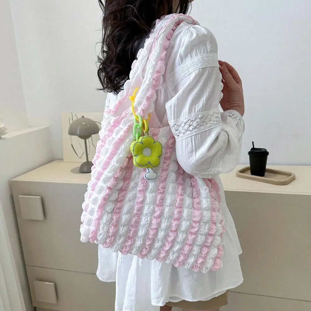 New Women Girls Large Capacity Shoulder Bags Female Tote Bags Underarm Bags Casual Shopping Handbags (Pendants not included)