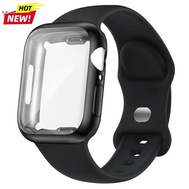 TPU-Schutzhülle + Silikonarmband für Apple Watch Ultra 3 49 mm S11/10 46 mm 45/44 mm 42 mm 41 mm 38 mm iWatch Serie 11 10 9 8 SE 7 6