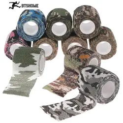 4.5M Hunt Disguise Elastoplast Camouflage Elastic Wrap Tape Self Adhesive Sports Protector Ankle Knee Finger Arm Bandage