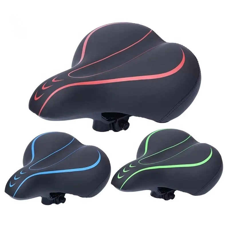 Mountain Bike Saddle Seat Cushion PU Imitation Leather Lightweight Soft Shock Absorption Bicycle Accessories