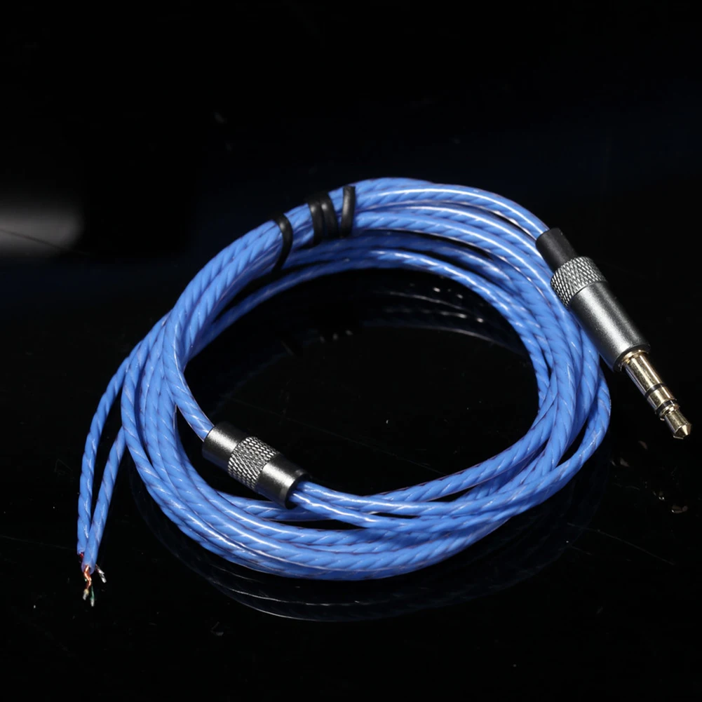 Practical 1.2 M Professional Semi Finished DIY Solid Repair PVC Replacement Parts Without MIC Earphone Maintenance Wire